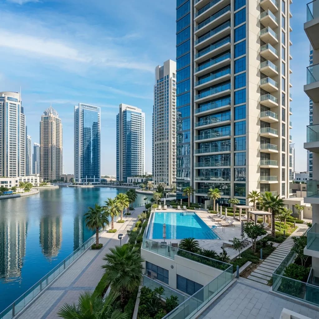 Modern residential neighborhood in Dubai