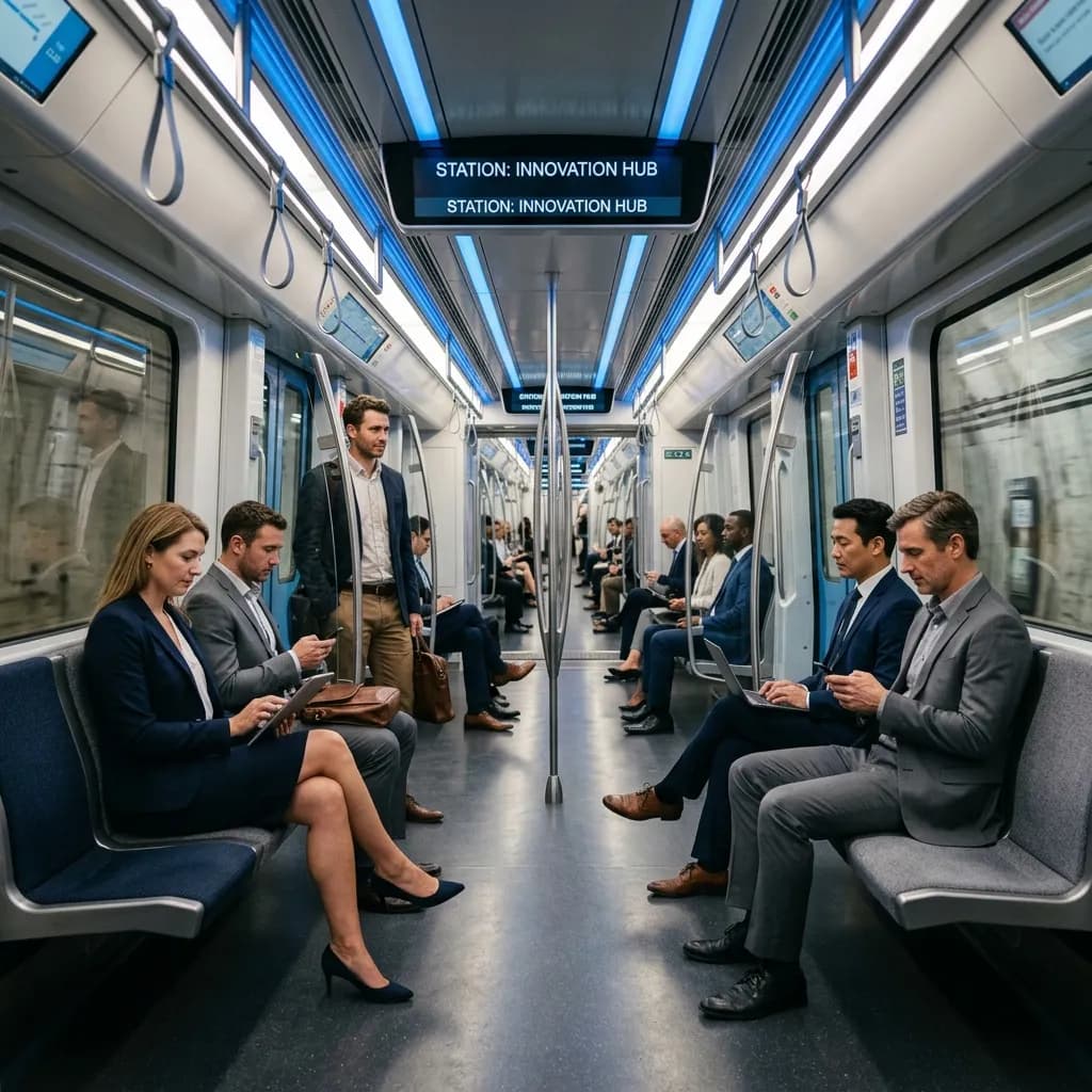 Dubai Metro Station public transportation
